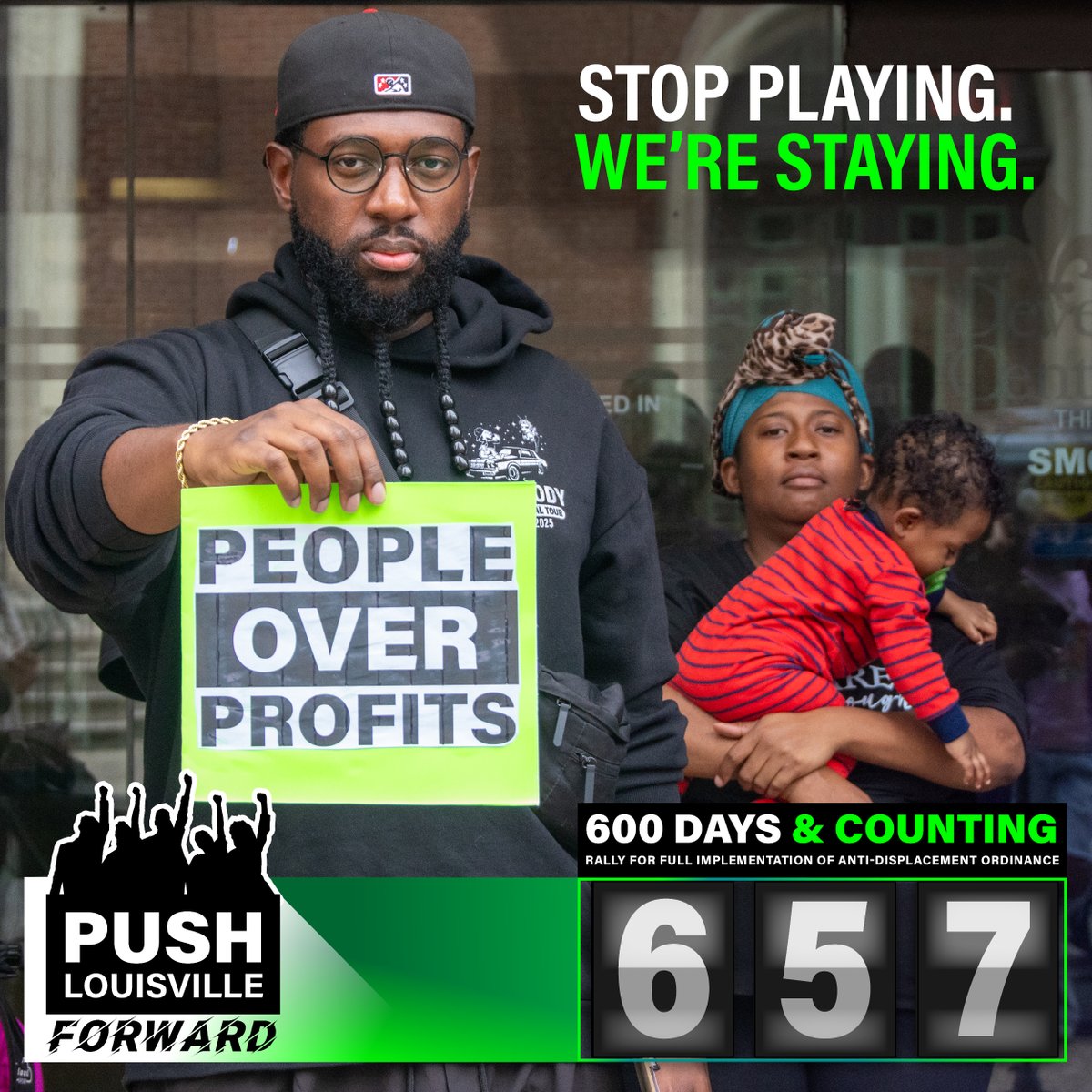 Day 657 --  <a href="/louisvillekygov/">Louisville Metro Government</a> what are you waiting for? Implement the Anti-Displacement Ordinance that our council passed unanimously 2 yrs ago. Use the Anti-Displacement Assessment Tool that has been paid for and approved for over a year. We need this law more than ever.