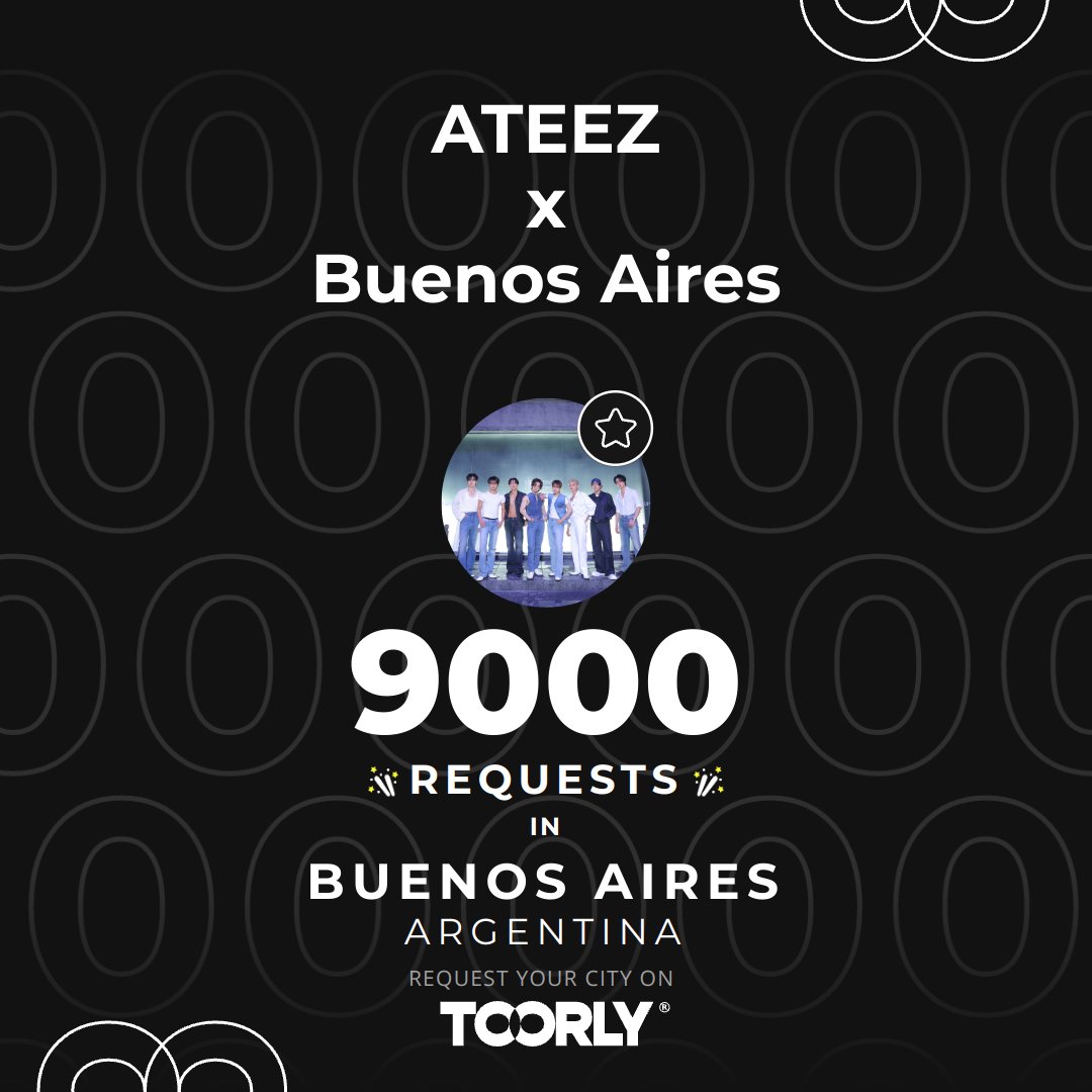 ARGENTINY aren’t playing!! 🇦🇷 With 9,000+ Requests x Buenos Aires is already at 60% of Movistar Arena’s capacity! 

Huge shoutout to the fan accounts who’ve been grinding non-stop to make sure <a href="/ATEEZofficial/">ATEEZ(에이티즈)</a> and the promoters see how badly Argentina needs this show! them💙

Keep