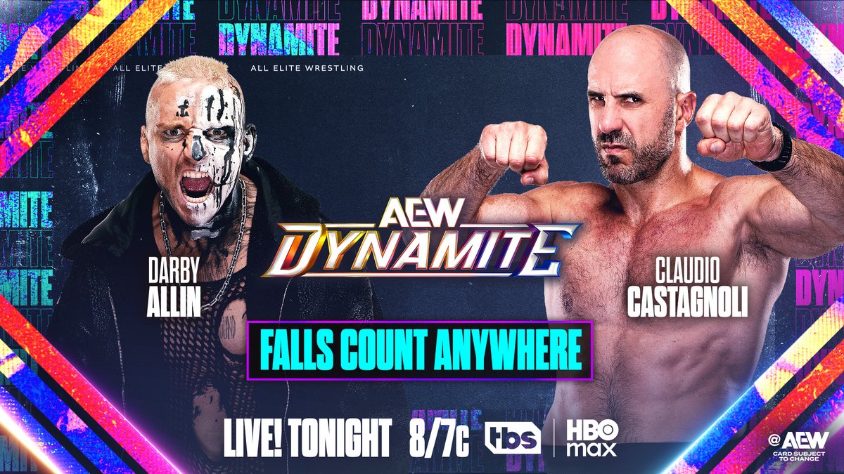 AEW's tweet image. TONIGHT!

AEW&apos;s 2300 Arena residency begins with a LIVE post #ForbiddenDoor episode of #AEWDynamite!

Be there at 8pm ET/7pm CT on @TBSNetwork + @SportsOnMAX!