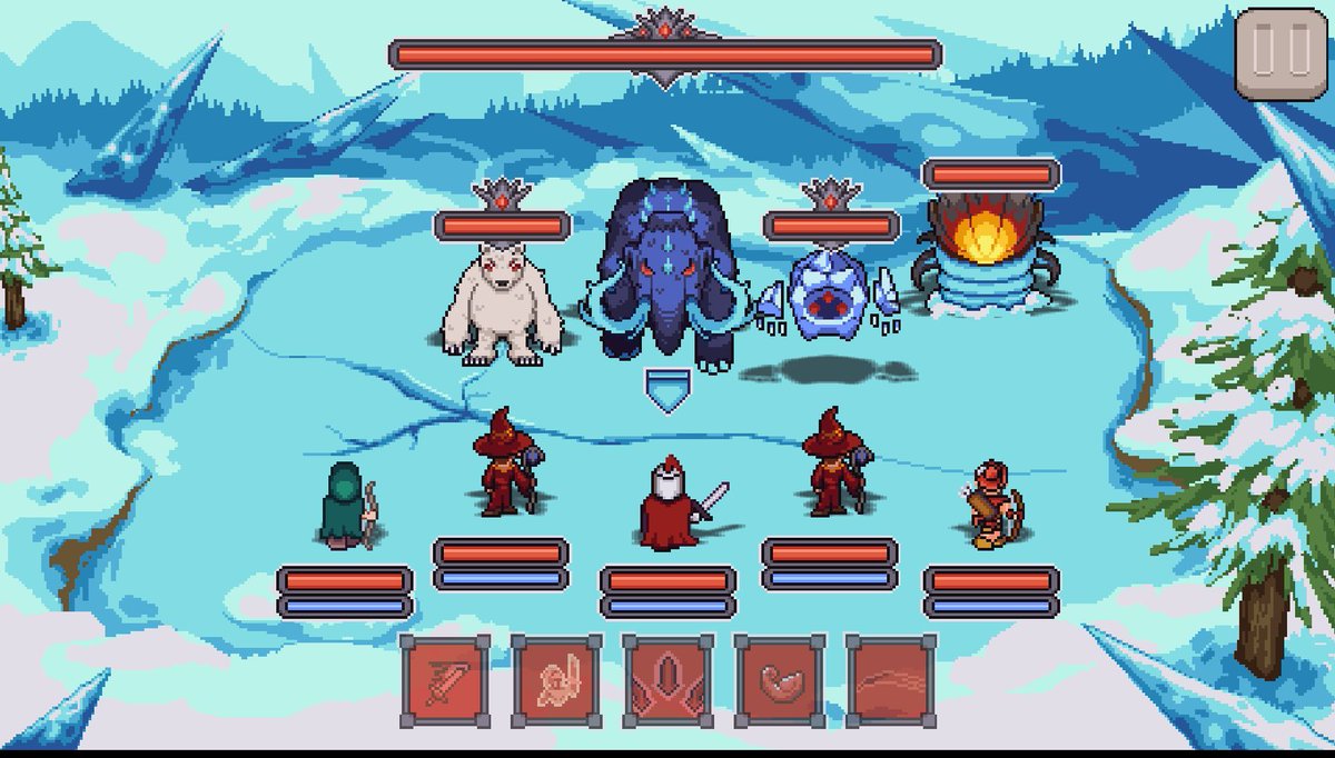 GuildHuntersOFC's tweet image. Quem aí gosta de um mapinha de gelo com uns monstros de dar frio na espinha?
Será que o grupinho de fogo que montei dá conta? 🤭
Quais classes vocês escolheriam para enfrentar esses grandões aí?
#GameDev #GameDevBR #IndieGame #JogoBR #pixelart