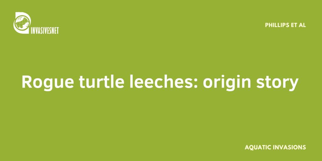 Invasivesnet's tweet image. Regardless of the pathway of introduction, Placobdella parasitica is an established non-native species in the Rogue River, and it is expected to have ecological impacts in the watershed. Open access article 👇  buff.ly/gCpjWwW
#INVASIVESNET #AI #AquaticInvasions
