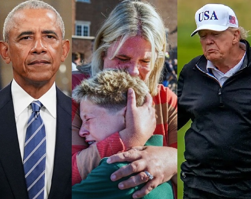 OccupyDemocrats's tweet image. BREAKING: Former President Barack Obama speaks out about the horrific mass shooting at a Minneapolis Catholic school, reminding us all what a real leadership during tragedy looks like.

The difference between his response and Trump's couldn't be more striking...

"We can't allow…