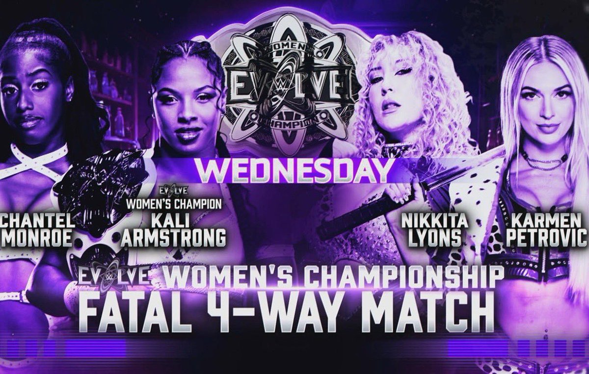 karmen_wwe's tweet image. i think it’s time to add a title to the list of things that look great on me 😉🏆 TUNE IN TONIGHT for all the #SHINGSHING action 🗡️ #WWEEVOLVE airing on @tubi &amp;amp; @youtube 🔥