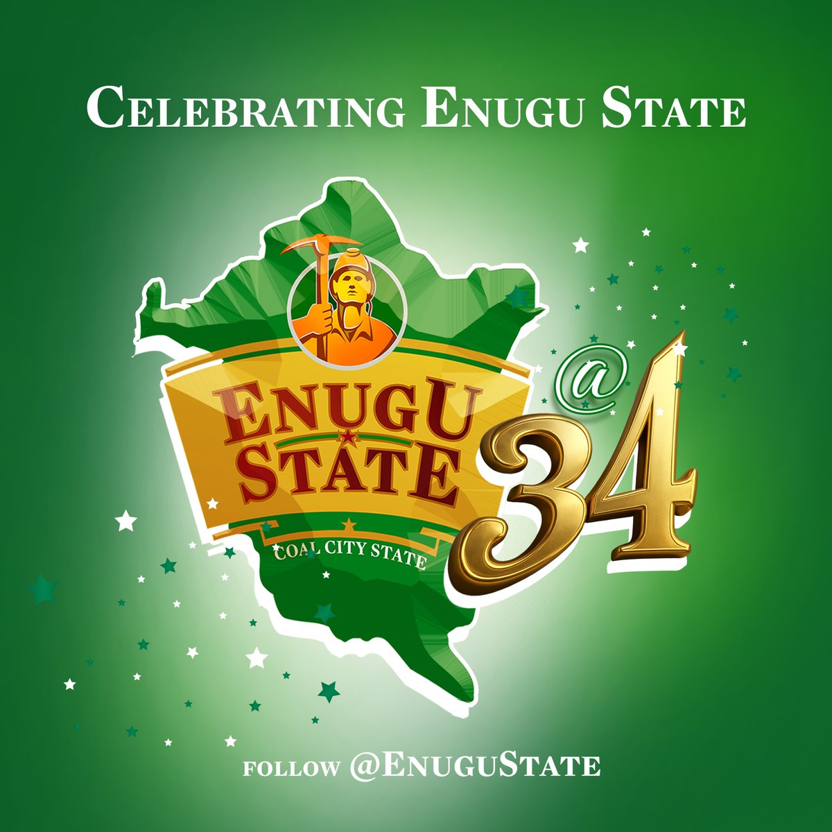 EnuguState's tweet photo. 34 years of excellence, unity, and transformation.
From the heart of the Coal City, we continue to shine bright for Nigeria and the world. https://t.co/GjBt99PSnn