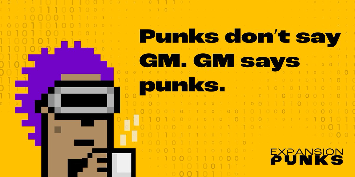 In the last 30 days there have been:

3,948 CryptoPunk V2 sales. 🔥🔥🔥

538 V1 CryptoPunk sales. 🔥🔥

187 ExpansionPunk sales. 🔥

People love Punks. 

gm