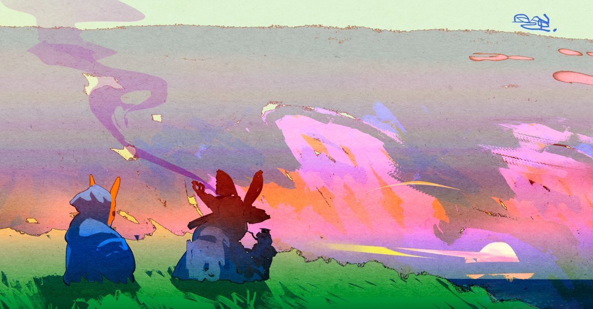 Sketching before bedtime