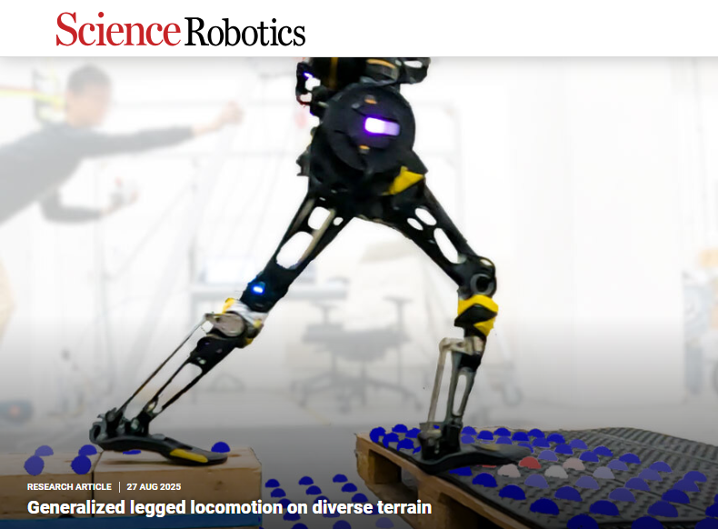 ChongZitaZhang's tweet image. Very honoured to have our work on generalized legged locomotion published in Science Robotics @SciRobotics ! (with @JayHe748646 @leggedrobotics )
(I show up on the left of screenshot here)
Here is a thread of takeaways and some personal opinions.