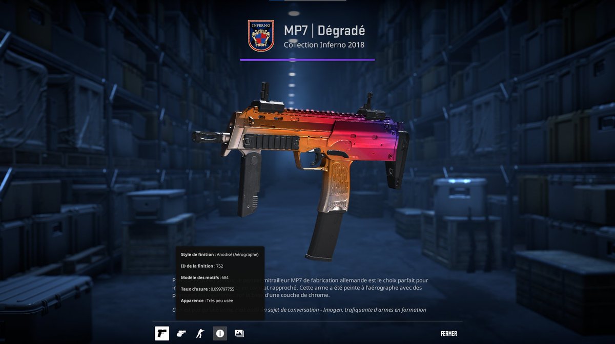 crypopotame's tweet image. 🎯 For Sale! 
📷MP7 | Fade (Minimal Wear)
🔥 0.9979 float  
🌖 Fade 86.4%
📩Dm me  now - Available in 7 days
#CS2 #CSGO #SkinSale #TradeUp