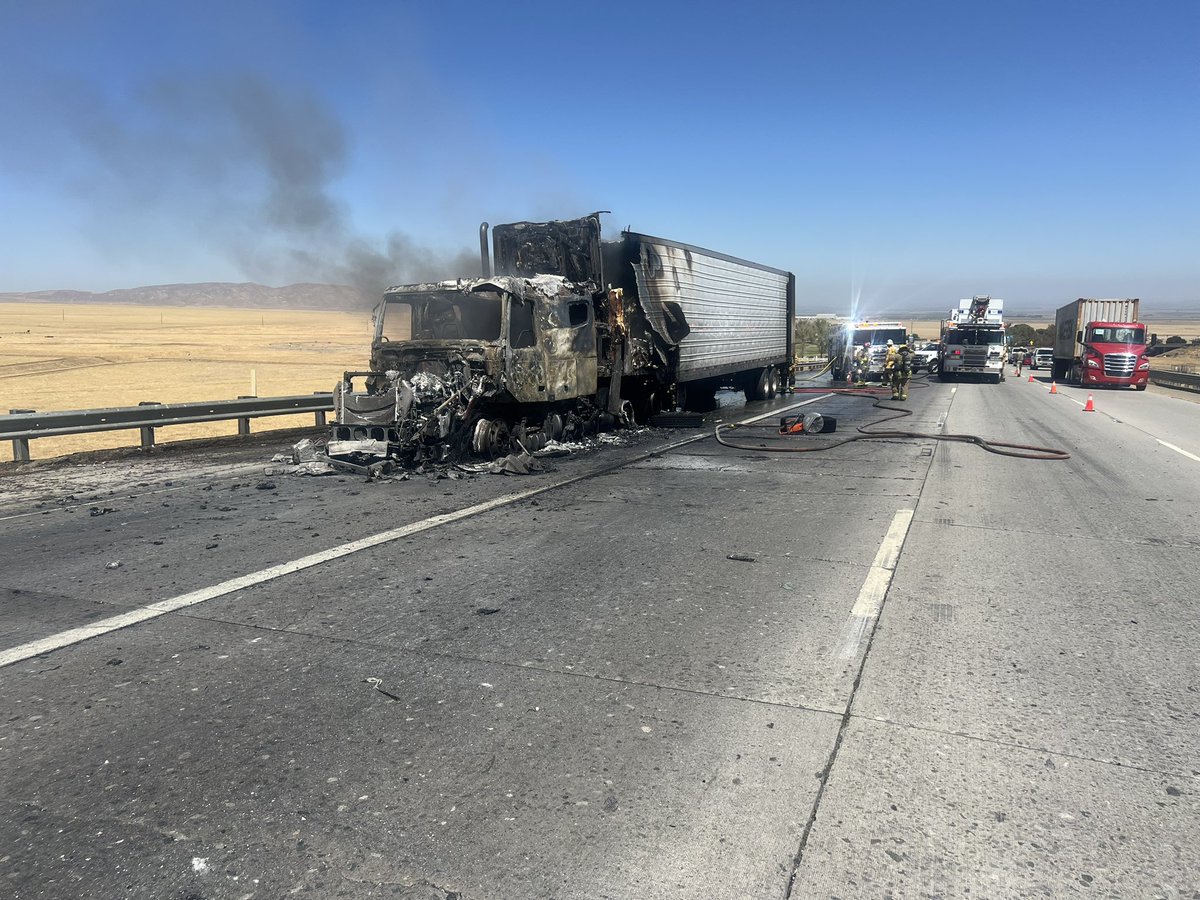 ***UPDATE***
At this time the far left lane of southbound I-5, south of Grapevine Road will be open. Emergency crews and equipment are still on scene, so use caution as you pass through the area.