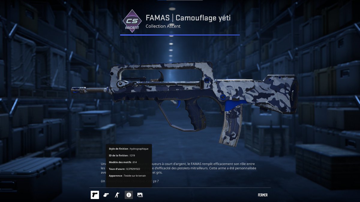crypopotame's tweet image. 🎯 For Sale!  
📷3 x FAMAS Yeti Camo (Field-tested)
📩Dm me  now - Available in 7 days #CS2#CSGO #SkinSale #TradeUp