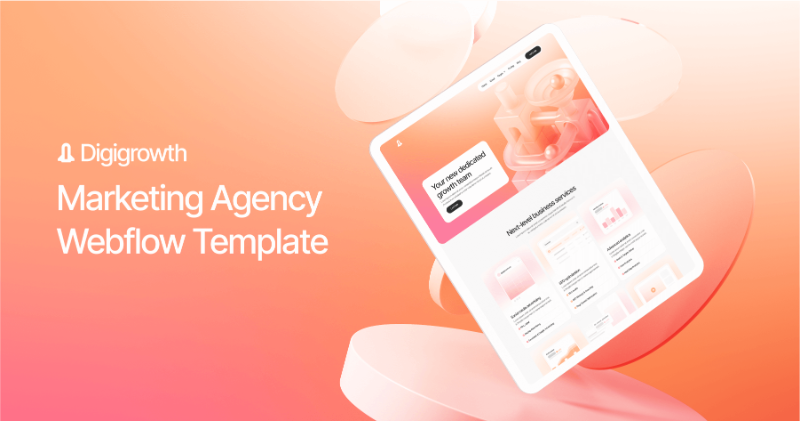 Say hello to Digigrowth Template 🌟 A Marketing Agency Webflow Template with soft gradients, clean layouts, and a modern pastel look. Perfect for agencies that want a fresh and professional online presence: brixtemplates.com/templates/grow…