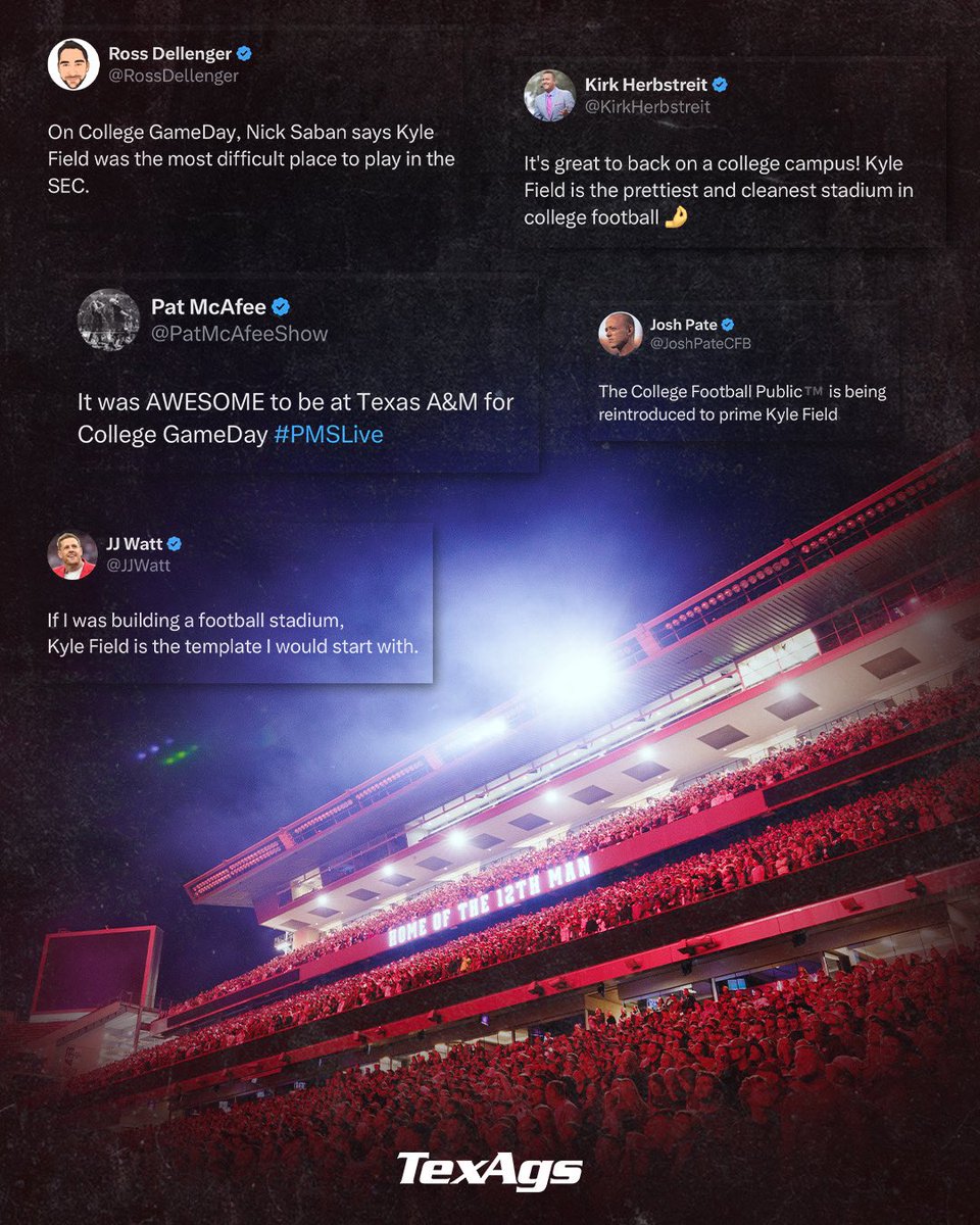 Kyle Field has the college football world on notice 👀

#GigEm 👍