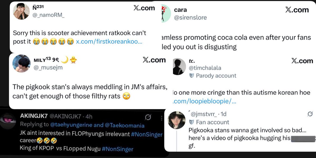 BlockForVK's tweet image. 🚨MASS REPORT &amp;amp; BLOCK🚨

These 🐯🐰 anti accounts multiple times 

❌ Do not interact ❌

🔗X.Com/jmstvrr_ 
🔗X.Com/sirenslore 
🔗X.Com/timchalala 
🔗X.Com/AKINGJK7 
🔗X.Com/_namoRM_ 
🔗x.com/_musejm?s=21
