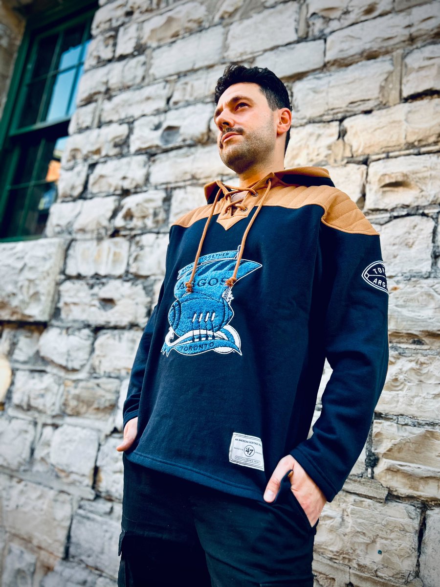 TheSportGallery's tweet image. #Argos fans unite… Our limited-edition exclusive sweater has arrived! This gorgeous hoodie is the perfect go-to for watching some fall football.

Shop the Toronto Argonauts CFL Golden Age (1956-75) Wingback Lacer Hoodie in-store at our #DistilleryTO location, or online! #CFL