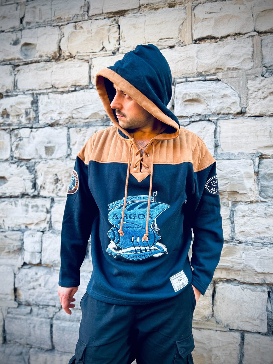 TheSportGallery's tweet image. #Argos fans unite… Our limited-edition exclusive sweater has arrived! This gorgeous hoodie is the perfect go-to for watching some fall football.

Shop the Toronto Argonauts CFL Golden Age (1956-75) Wingback Lacer Hoodie in-store at our #DistilleryTO location, or online! #CFL