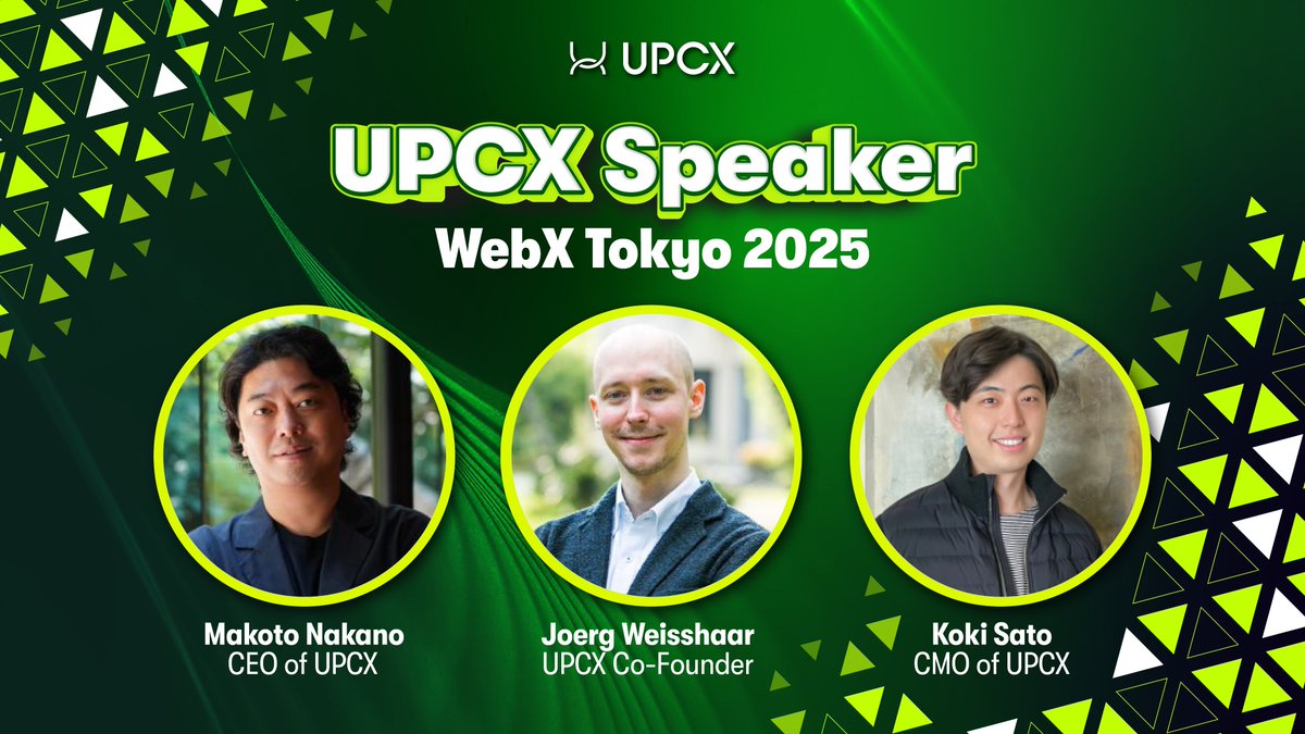 Guys, I’m seriously hyped for WebX Tokyo 2025 – and one of the biggest reasons is the powerhouse team from UPCX taking the stage. 🚀✨

💡 First up, Makoto Nakano, CEO of UPCX. This guy isn’t just talking about payments; he’s literally reimagining how money will move in the Web3
