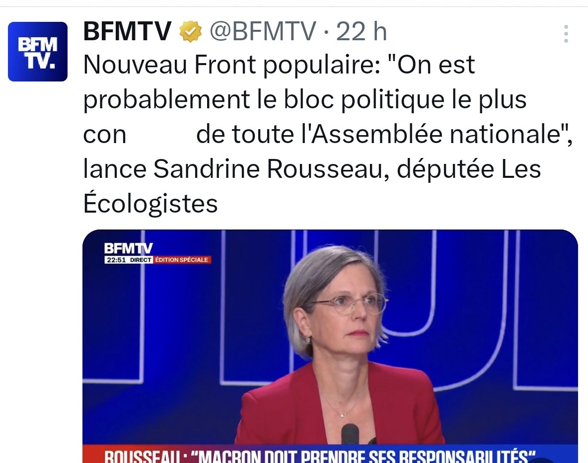 Le Front le plus désuni.. j'ai rectifié ce qu'elle voulait dire