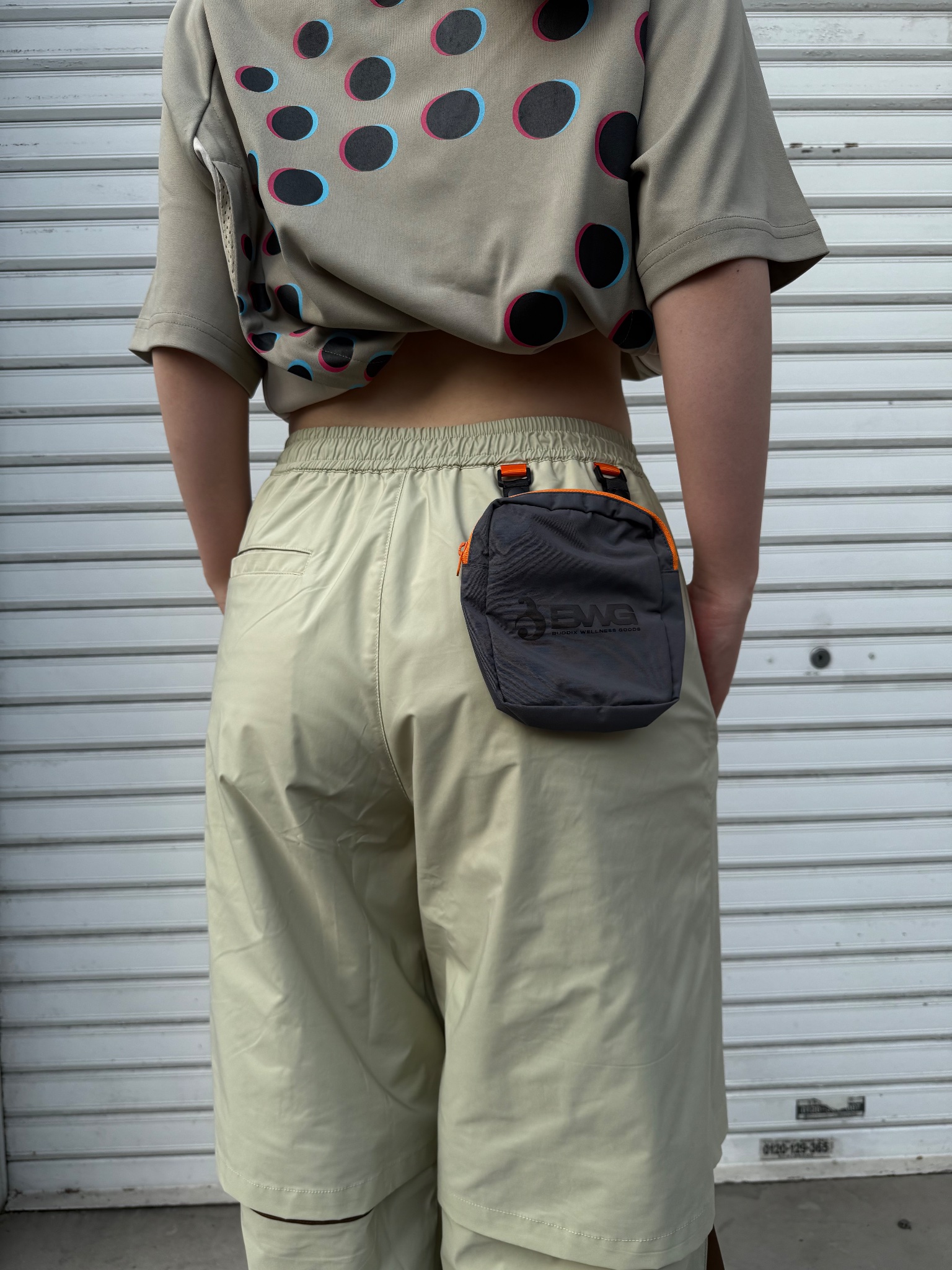buddix SPACE COMPANY シルバーパンツ buddix SPACE COMPANY シルバーパンツ buddix Co Logo Cargo
