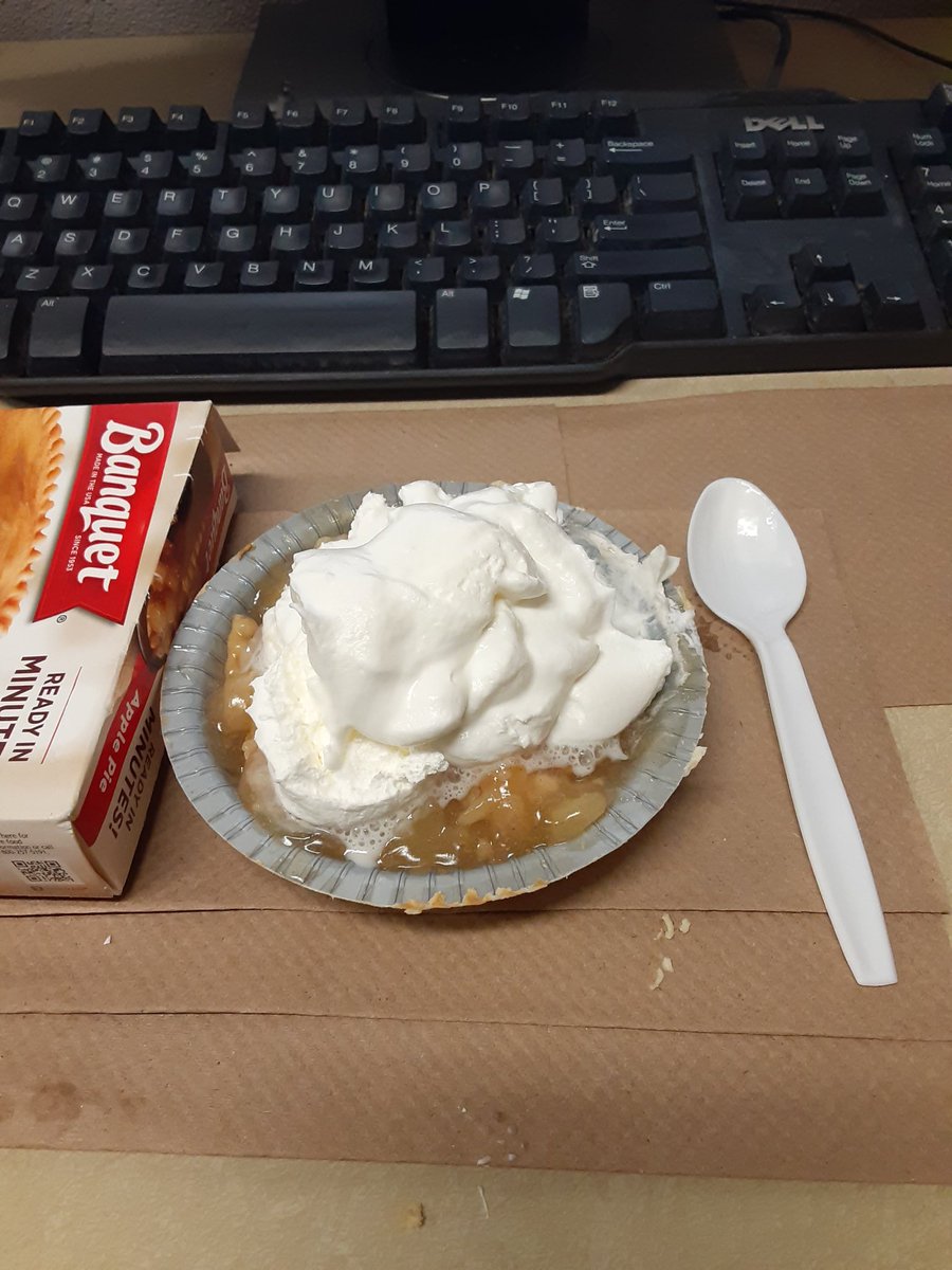 RJ_Hubbs's tweet photo. It's my birthday today and here is my "cake" I'm eating at work https://t.co/5ORqO1guLH