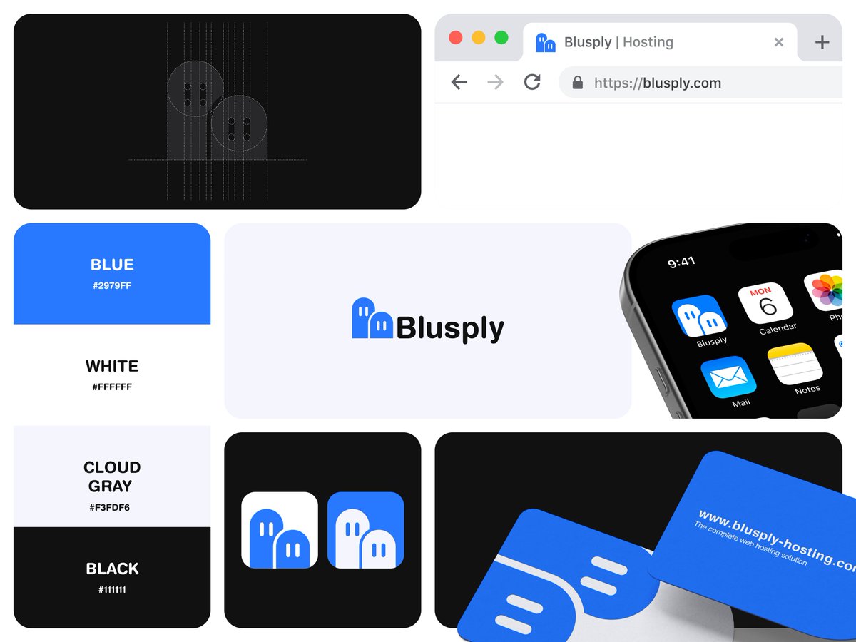 Blusply© Visual identity