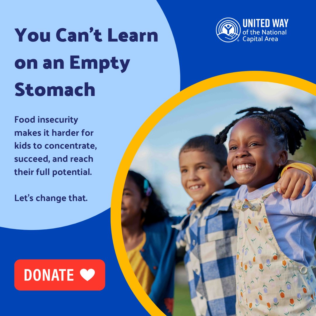 When children face hunger, their education suffers.

United Way NCA is tackling food insecurity so every child can focus, succeed in school, and reach their full potential.

📖 Learn more: bit.ly/47jHn3e
#LiveUnitedNCA #EndChildHunger #EducationEquity