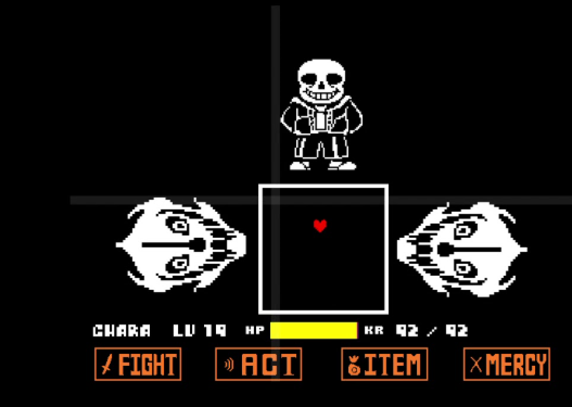 When you defeat all of the evil monsters in undertale, you get to fight the final villain Sans which is the hardest boss fight in video game history
