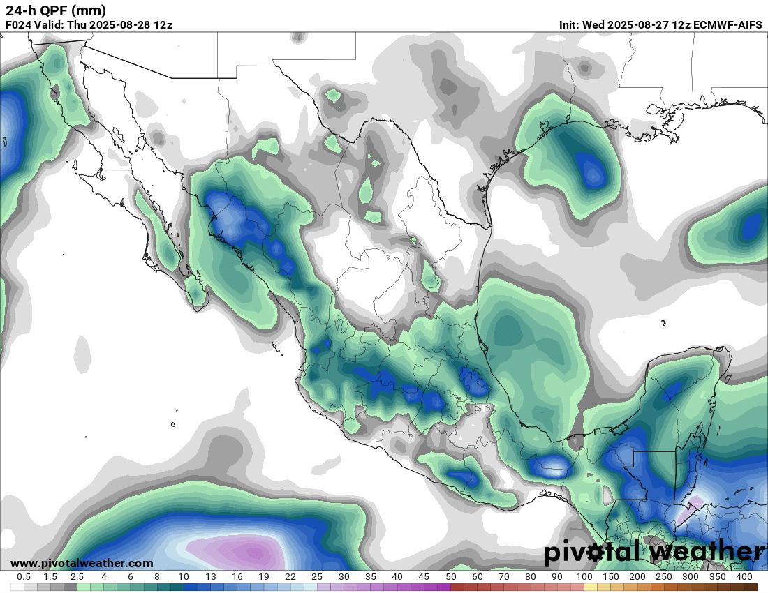 Nuevamente se esperan lluvias para el día de hoy miércoles 27 de agosto 

Lluvias importantes para #Jalisco incluyendo el área metropolitana de Guadalajara

Recuerda que las lluvias pueden acompañarse de granizo y actividad eléctrica

Toma tus precauciones

Geog. Carlos Román