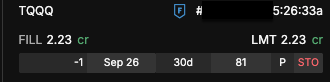 average_ro's tweet photo. Naked Put on $TQQQ https://t.co/9Yb5gbPA99