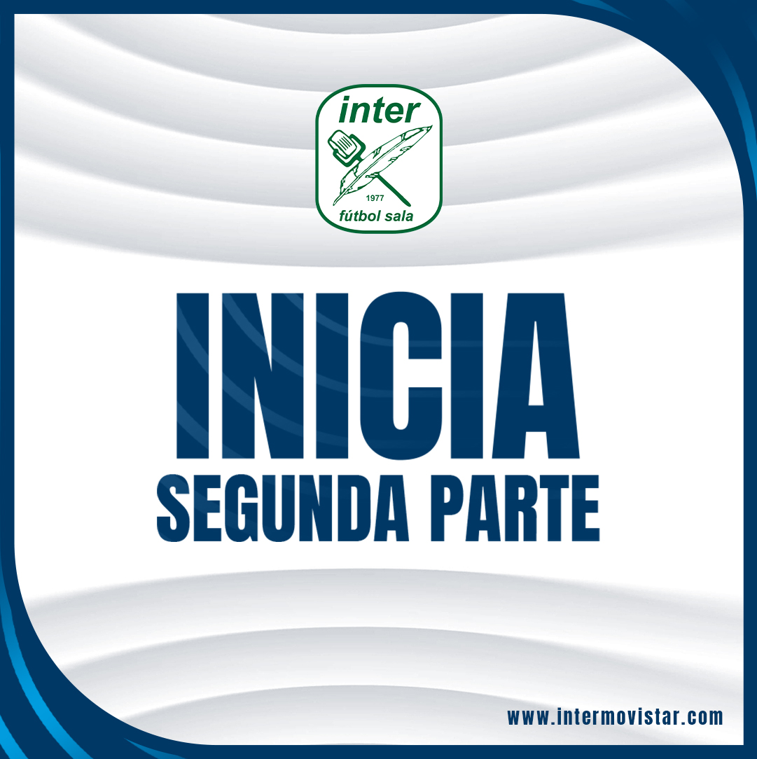 ⏰ 20' | 0-0 | ⏯️ ¡Arranca la segunda parte en Pabellón Espartales! 🏟️

¡Seguimos, chicos! 💙

#InterGuadalajara #InteristaSoy💚💙