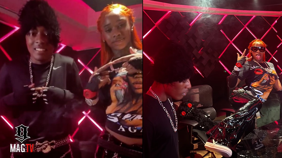 BlackInkChi's tweet photo. SEE VIDEO HERE: https://t.co/ko3H6iM47Z
"Everybody Wanted To Phuk Hannah Montana" Sexyy Red & Streamer Lil Reggie Link Up In The Studio! 🎤
#sexyyred #lilreggie #studio https://t.co/jTLqmlxOUg