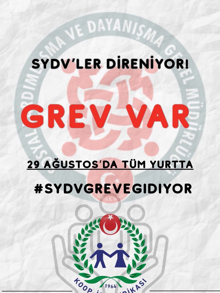 Ziya Nur ÜZMEZ (@ziyauzmez) on Twitter photo Her zorluğun üstesinden gelen Sydv’ler Zora sokuluyor.
#SYDVGreveHazır
<a href="/_cevdetyilmaz/">Cevdet Yılmaz</a> <a href="/MahinurOzdemir/">Mahinur Özdemir Göktaş</a> <a href="/memetsimsek/">Mehmet Simsek</a> <a href="/isikhanvedat/">Prof. Dr. Vedat Işıkhan</a> <a href="/tcailesosyal/">T.C. Aile ve Sosyal Hizmetler Bakanlığı</a> <a href="/ashb_sygm/">Sosyal Yardımlar Genel Müdürlüğü</a> <a href="/csgbakanligi/">T.C. Çalışma ve Sosyal Güvenlik Bakanlığı</a> <a href="/SayimMadak/">Dr. Sevim Sayım Madak 🇹🇷</a> <a href="/ztarikdaroglu/">Zafer TARIKDAROĞLU</a> <a href="/LemanYenigunAk/">Leman Yenigun</a> Her zorluğun üstesinden gelen Sydv’ler Zora sokuluyor.
#SYDVGreveHazır
<a href="/_cevdetyilmaz/">Cevdet Yılmaz</a> <a href="/MahinurOzdemir/">Mahinur Özdemir Göktaş</a> <a href="/memetsimsek/">Mehmet Simsek</a> <a href="/isikhanvedat/">Prof. Dr. Vedat Işıkhan</a> <a href="/tcailesosyal/">T.C. Aile ve Sosyal Hizmetler Bakanlığı</a> <a href="/ashb_sygm/">Sosyal Yardımlar Genel Müdürlüğü</a> <a href="/csgbakanligi/">T.C. Çalışma ve Sosyal Güvenlik Bakanlığı</a> <a href="/SayimMadak/">Dr. Sevim Sayım Madak 🇹🇷</a> <a href="/ztarikdaroglu/">Zafer TARIKDAROĞLU</a> <a href="/LemanYenigunAk/">Leman Yenigun</a>