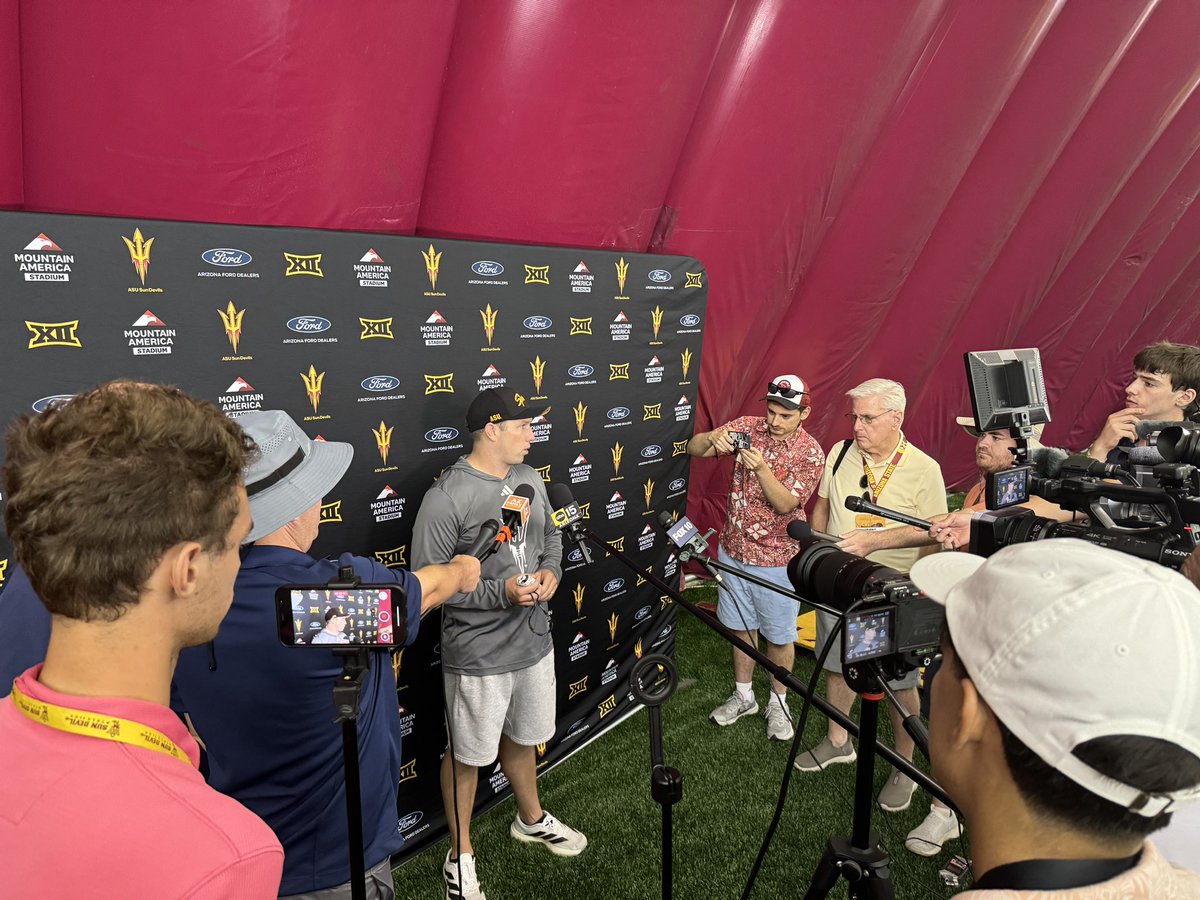 Maxwell Williams (@maxwilliams711) on Twitter photo I was out at <a href="/ASUFootball/">Sun Devil Football</a> practice today for <a href="/azfamily/">azfamily 3TV CBS 5</a>!
Just three more nights before the season opener against <a href="/NAU_Football/">NAU Football</a>, and you can definitely feel the excitement in the air. I was out at <a href="/ASUFootball/">Sun Devil Football</a> practice today for <a href="/azfamily/">azfamily 3TV CBS 5</a>!
Just three more nights before the season opener against <a href="/NAU_Football/">NAU Football</a>, and you can definitely feel the excitement in the air.