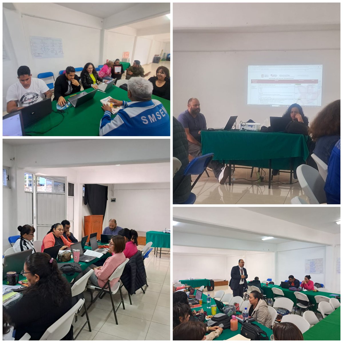 Siguiendo con el trabajo colegiado se trabaja de forma colaborativa para la elaboración del Plan Anual de Trabajo Colegiado del Plantel; asi como el desarrollo de Actividades Socioemocionales y el diagnóstico del Proyecto Escolar Comunitario. #dgb_epoem #DGEMSedomex #SeducEdoMex