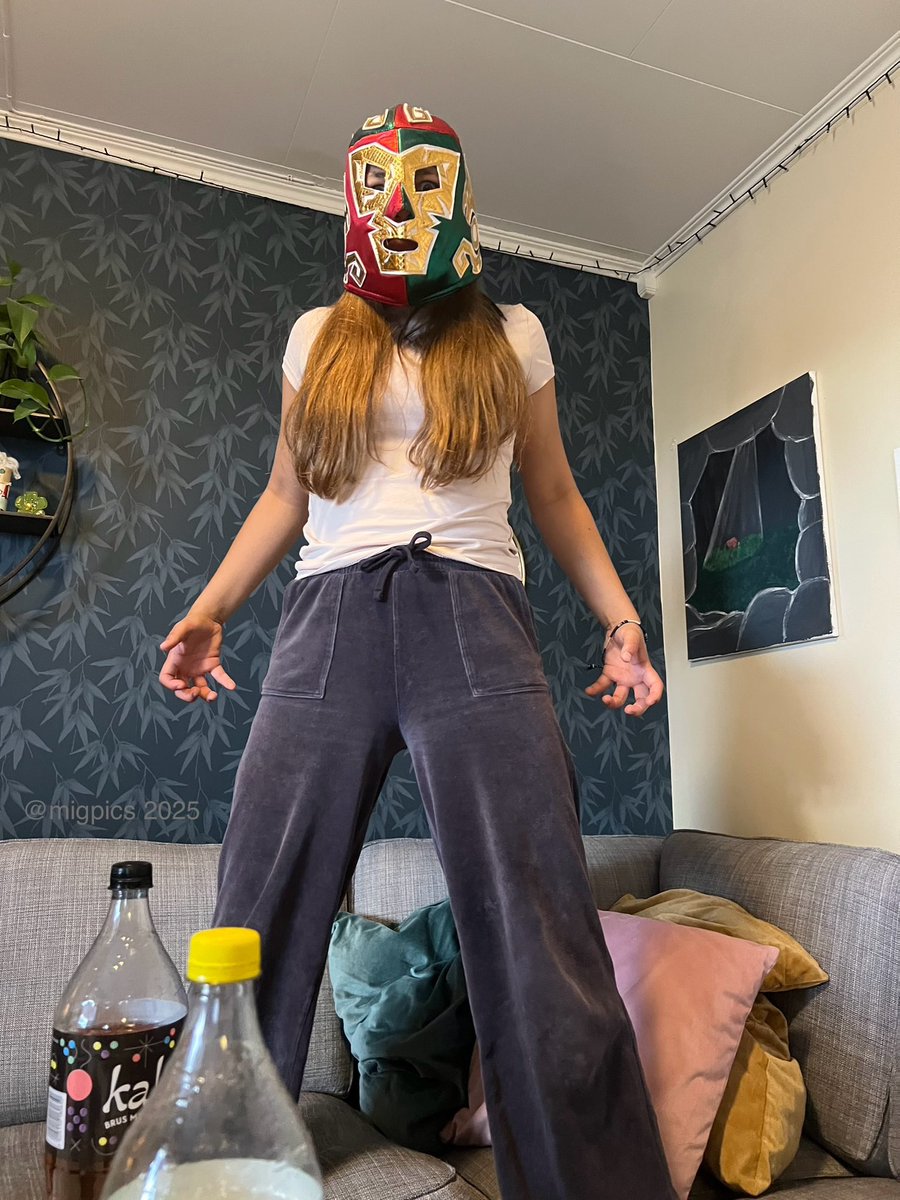 When your kid goes from ‘homework’ to ‘¡Lucha legend!’ in 3 seconds flat. The living room may never recover. 🥤💀 <a href="/mexopolis/">Jorge R. Gutierrez</a> <a href="/laloalcaraz/">Lalo Alcaraz</a> <a href="/GustavoArellano/">Col. Gustavo Arellano</a>