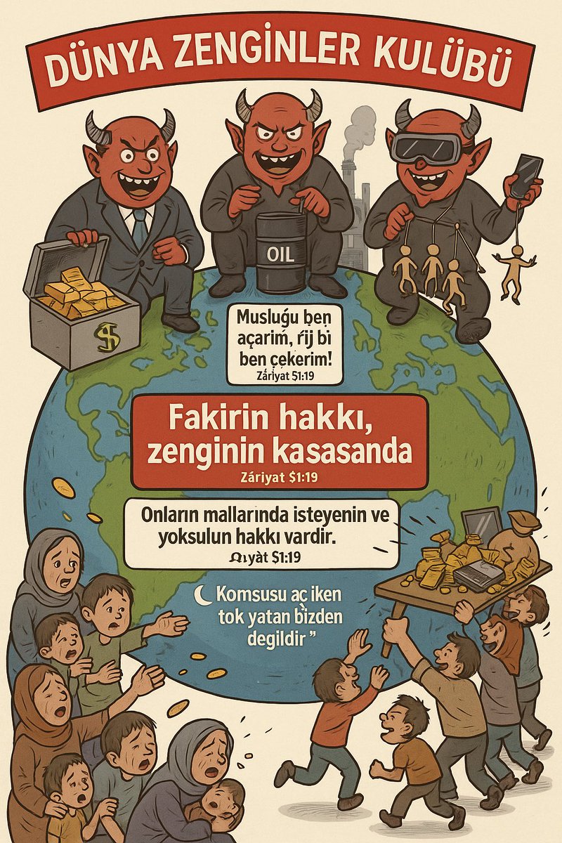 🇹🇷 DÜNYA 3 ŞEYTANIN ZENGİNLER KULÜBÜ ELİNDE;

BM🇺🇳KÜRESEL  AÇLIK İLE ÖLENLER;

#EndHunger 🌍
#ZeroHunger
#NoChildHungry 👶
#AçlıkBitsin 🇹🇷
#DünyaAdaleti 

FAKİRİN HAKKI ZENGİNİN KASASINDA! 
#JusticeForThePoor 
#ChangeTheWorld   
#HungerMustEnd 
#StopThe3Devils 
⁦⁦