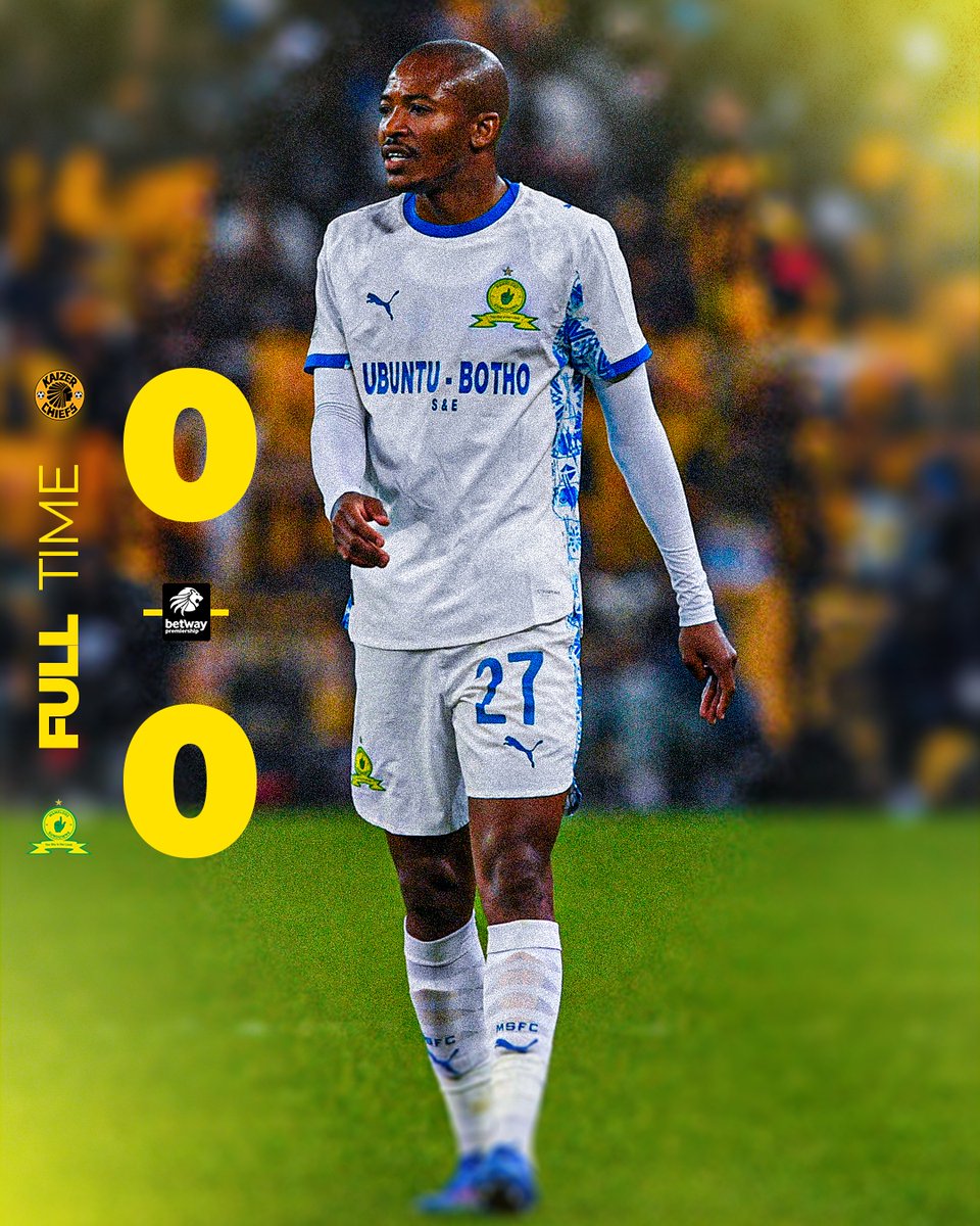 Masandawana's tweet image. A hard-fought battle ends all square. Downs secure a clean sheet and a point on the road. 🙌
Kaizer Chiefs 0️⃣➖0️⃣ Mamelodi Sundowns
#Sundowns #BetwayPrem #AreyengMasandawana