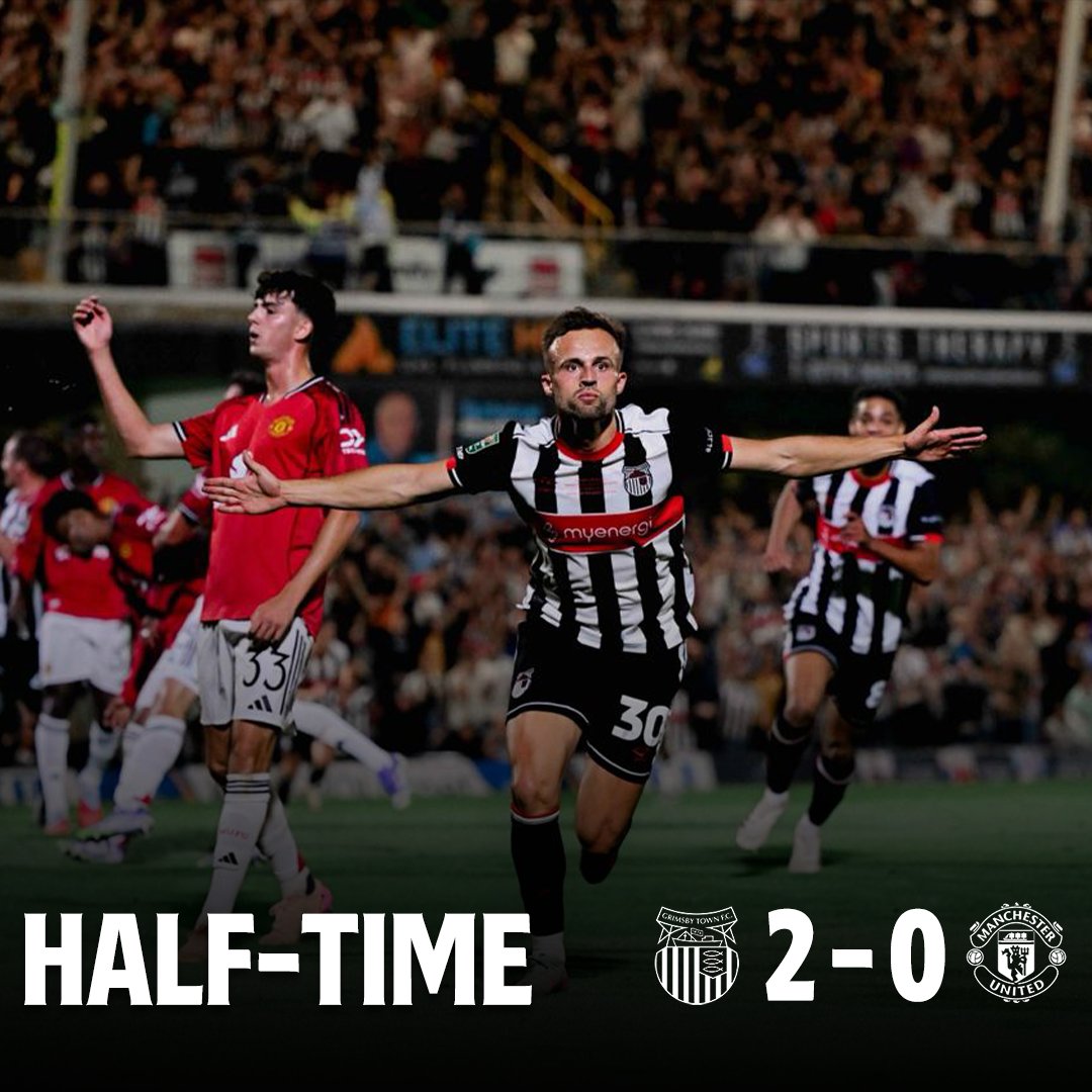 A storming first-half at Blundell Park. ⚡️

2-0 | #GTFC