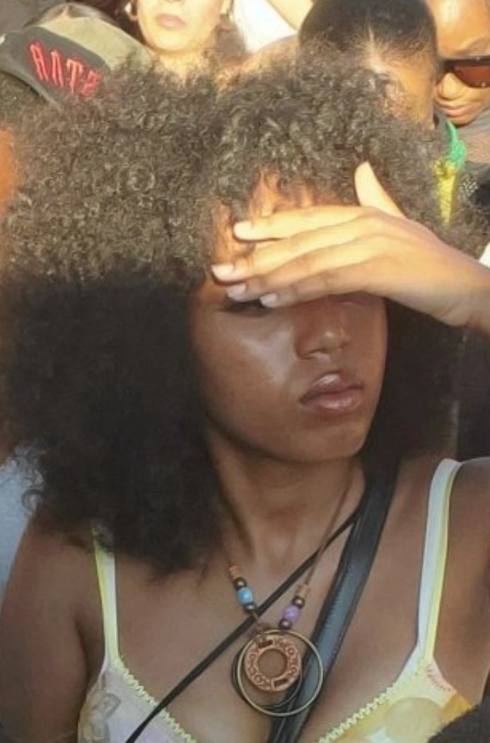 If I, a balding obese fugly white Nazi, wanted to make a point about how genetically superior I am to the black people around me, I simply wouldn’t have posted a picture with THIS woman standing behind me.