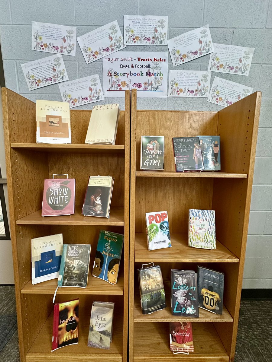 SiegelLibrary's tweet image. Check out our Taylor + Travis = Love + Football: A Storybook Match display!