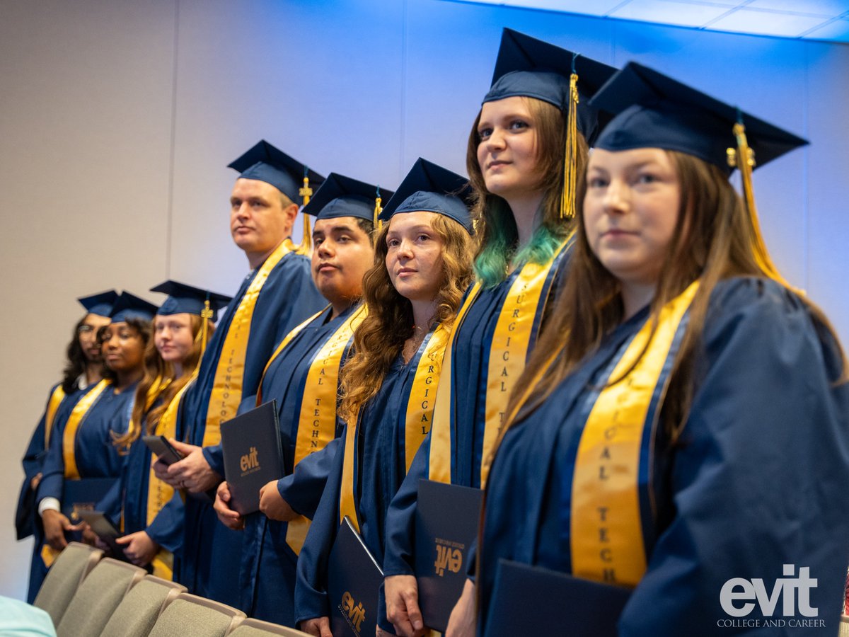 EVITnews's tweet image. The first graduating class of Surgical Technology celebrated their commencement on 8.19.25. Congratulations to these students for their hard work! 
To view additional photos from the celebration, visit our Facebook page @evitadulted.
#surgicaltechnology
#evitchangeslives
