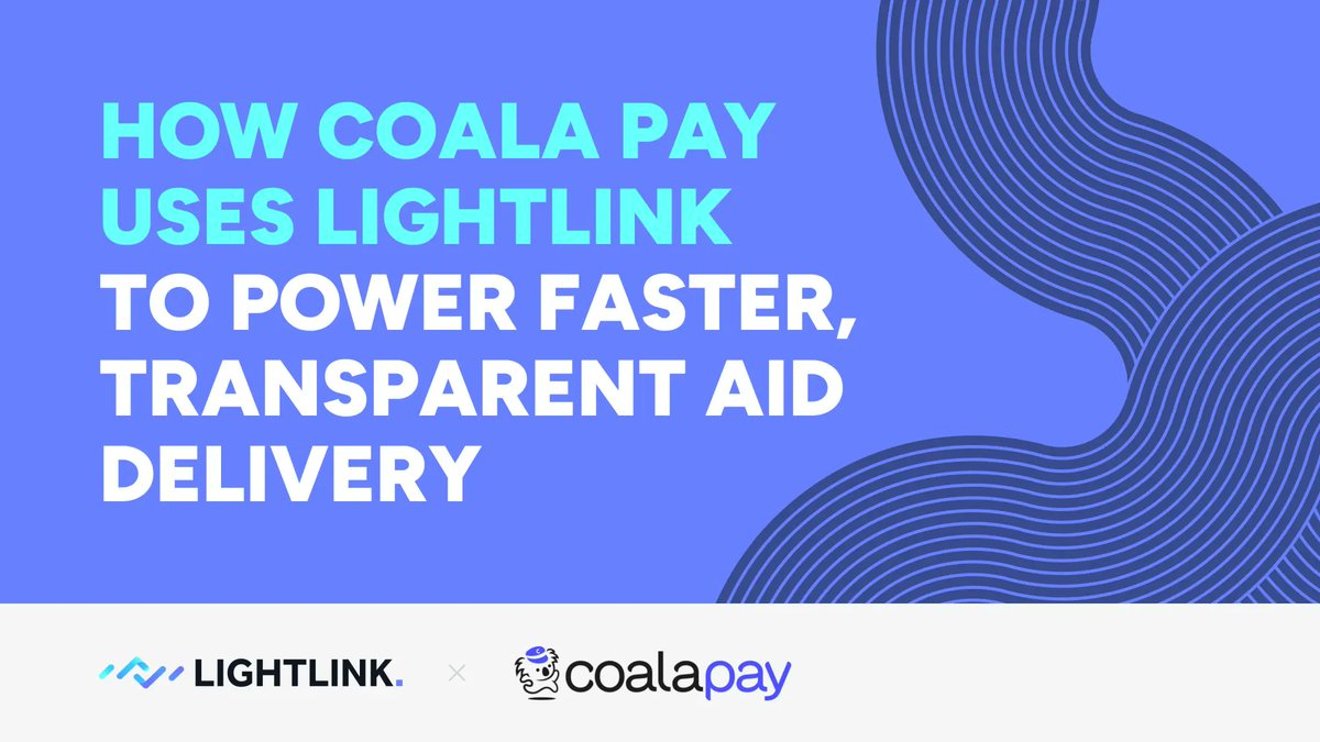 A | KGeN (@0xmienar) on Twitter photo Coala Pay is changing how humanitarian aid works.
By using <a href="/LightLinkChain/">LightLink ⛓️</a>'s gasless blockchain, they send stablecoin donations straight to crisis zones, fast, secure, and with full transparency.
No delays. No middlemen. Just help, where it’s needed most. Coala Pay is changing how humanitarian aid works.
By using <a href="/LightLinkChain/">LightLink ⛓️</a>'s gasless blockchain, they send stablecoin donations straight to crisis zones, fast, secure, and with full transparency.
No delays. No middlemen. Just help, where it’s needed most.