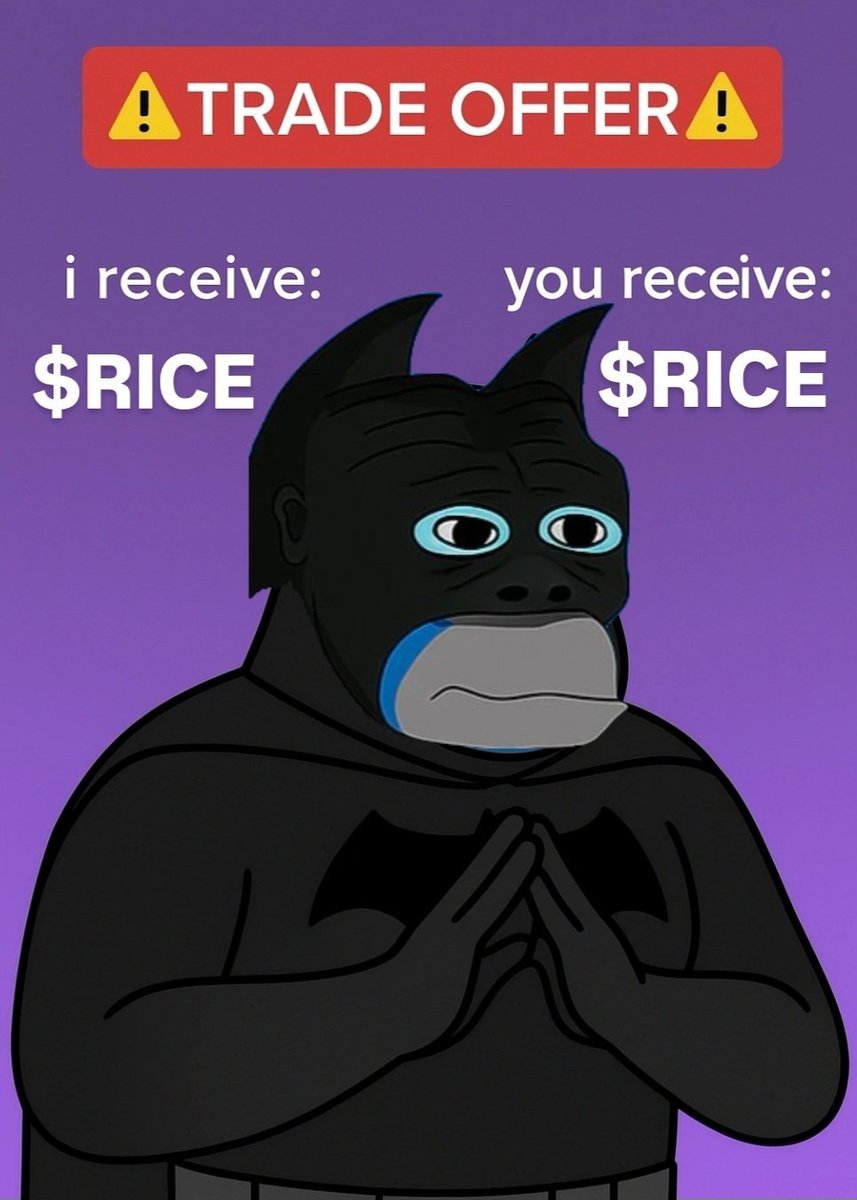 ⚠️RONKE RICE TRADE OFFER⚠️

<a href="/RonkeOnRon/">Ronin Monke</a>