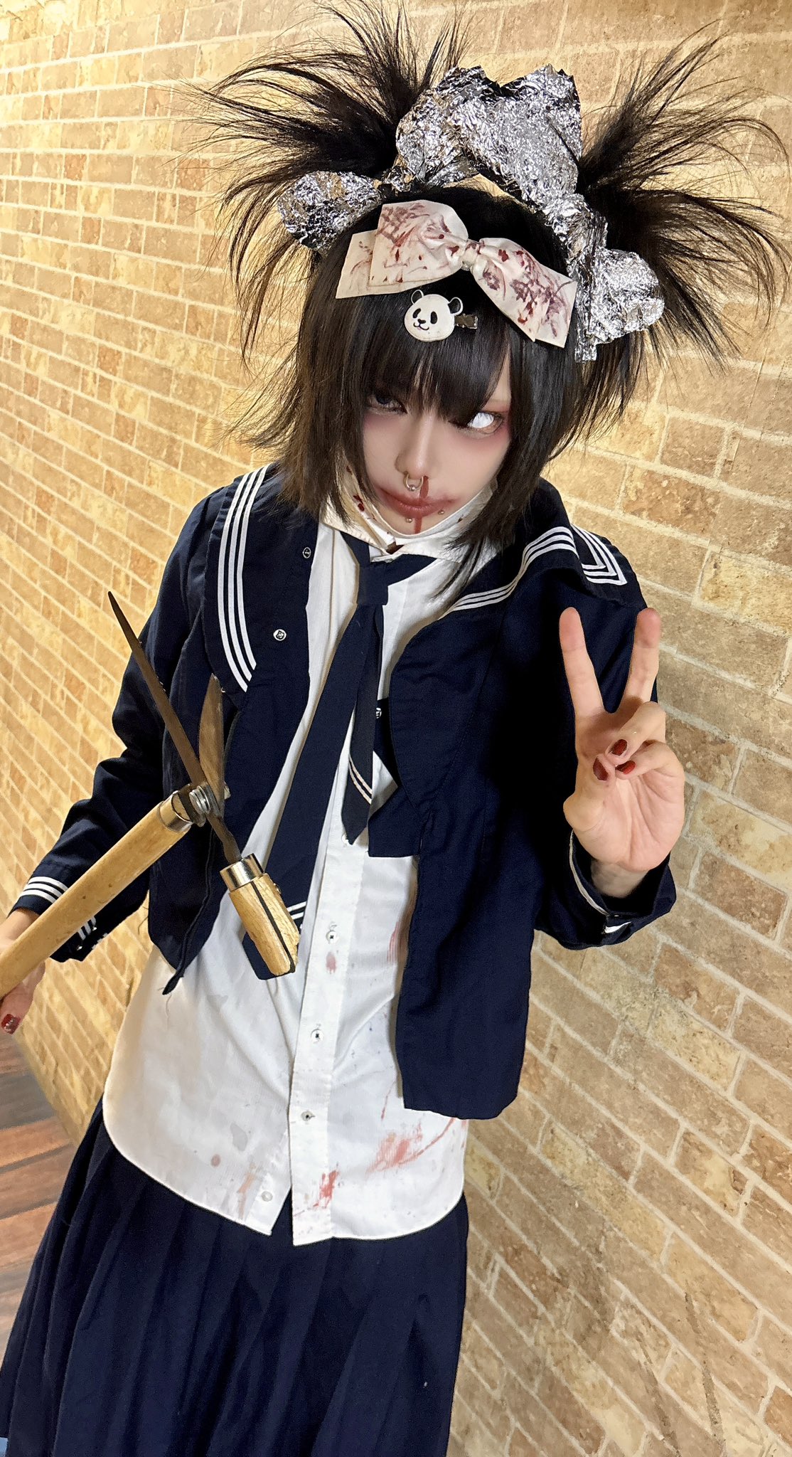 鮮血A子ちゃん ひろくん6枚 伐(まみれた)×Kōji(我楽多)×滅多刺しひろくん(鮮血A子ちゃん