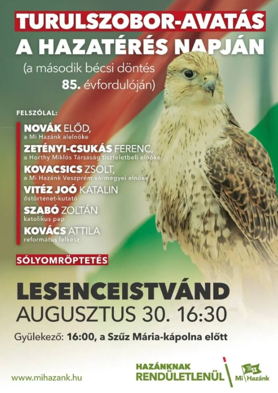 Kurucinfo2's tweet photo. A "nemzeti-keresztény" kurzus 16. évében: a komcsik füttyentenek, a veszprémi érsek ugrik.
A rendszerváltás (?) után 36 évvel.
#Kuruc #Magyarország #Veszprém #MiHazánk #Bécsidöntés #szoboravatás #Turul
🌐https://t.co/4yqHTAWxUM https://t.co/TRVv1eSo6C