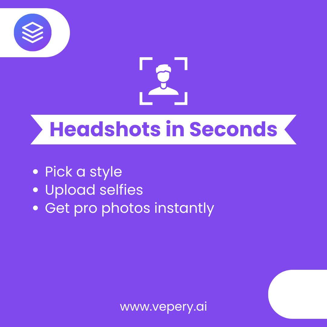VeperyAi's tweet photo. Need a pro headshot fast? Skip the studio. 

With Vepery, select a style, upload your selfies, and receive instant professional photos.

🔗 https://t.co/4YOqV5KaOL
#VeperyAI #InstantHeadshots #ProPhotos https://t.co/OfNHrpgULY