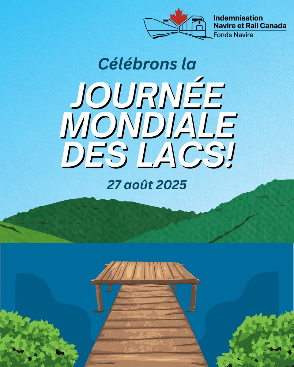 NavireRailCAN's tweet image. Pour la #JournéeMondialeDesLacs, célébrons les milliers lacs du Canada!
En cas de déversement d’hydrocarbures par un navire, notre Fonds Navire couvre de nombreux coûts, comme le nettoyage, les pertes financières &amp;amp; plus encore.
Partagez &amp;amp; en savoir + ici: navire-rail.gc.ca/navire