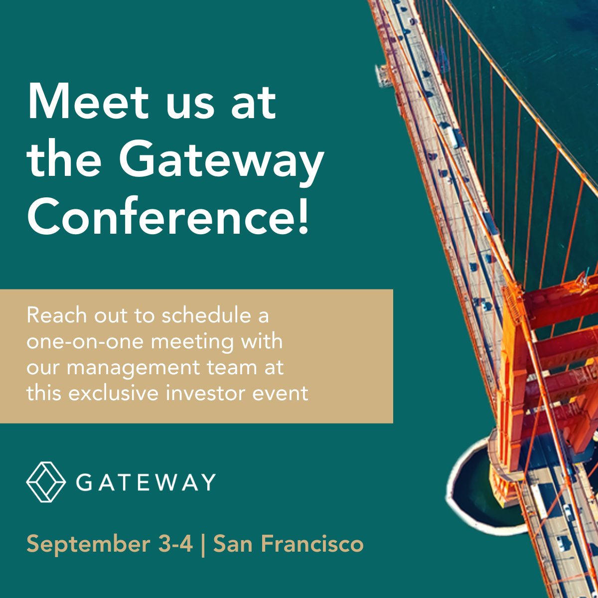 Amaze is excited to join the Gateway Conference! 🌉 Presenting Sept 3 at 11am PT in SF + featured in Stocktwits’ program with Katie Perry. Details 👇
globenewswire.com/news-release/2…
#GatewayConference #Amaze