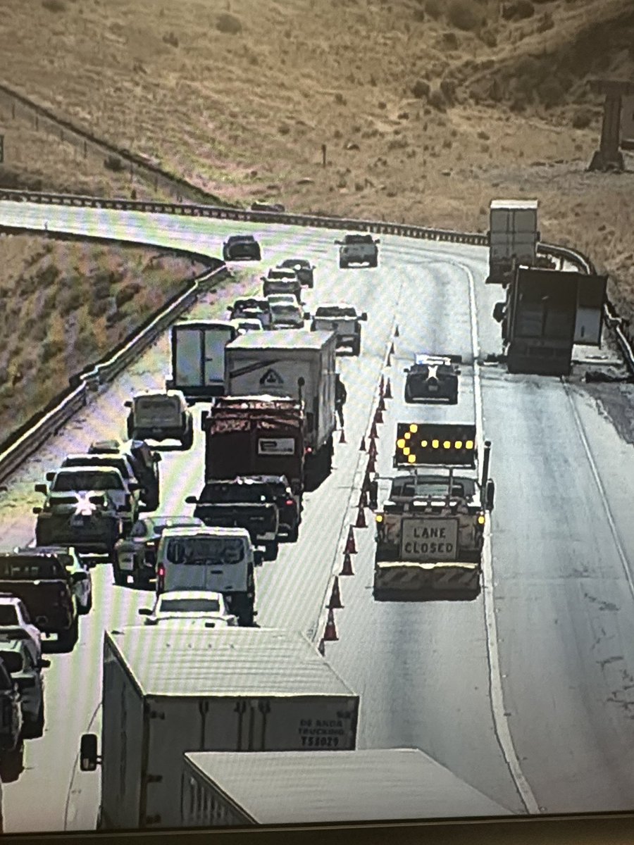 ***UPDATE***
The far left two lanes of southbound I-5, south of Grapevine Road are now open. The right two lanes will be closed for an unknown duration while crews work on clearing the lanes. If you have to travel through the area, be patient as traffic is heavy and backed up.