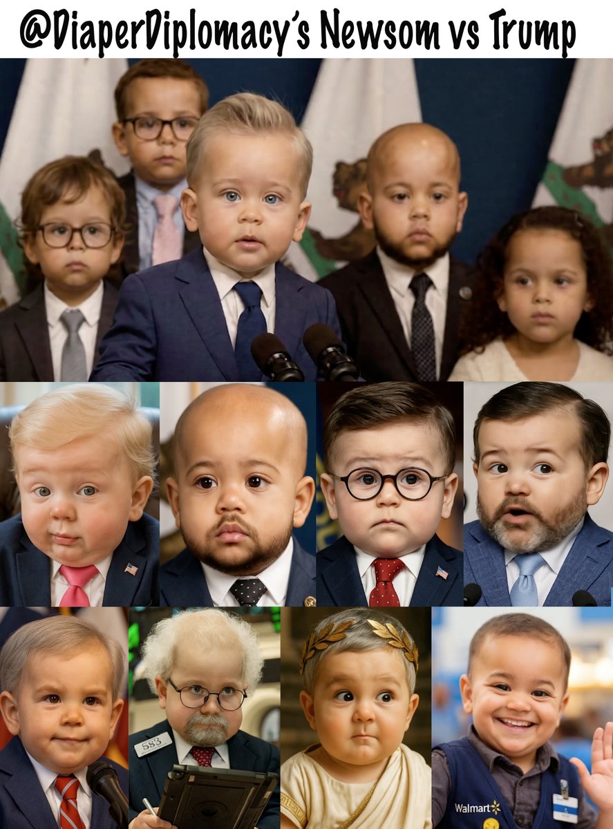 <a href="/DiaperDiplomacy/">DiaperDiplomacy</a> Here is California Baby Governor Gavin Newsom delivering fiery remarks concerning the major partisan redistricting move subject and stating what a Bad Bad Baby Donald Trump has been in <a href="/DiaperDiplomacy/">DiaperDiplomacy</a>’s latest Masterpiece. <a href="/CAgovernor/">Governor Gavin Newsom</a> <a href="/GavinNewsom/">Gavin Newsom</a>