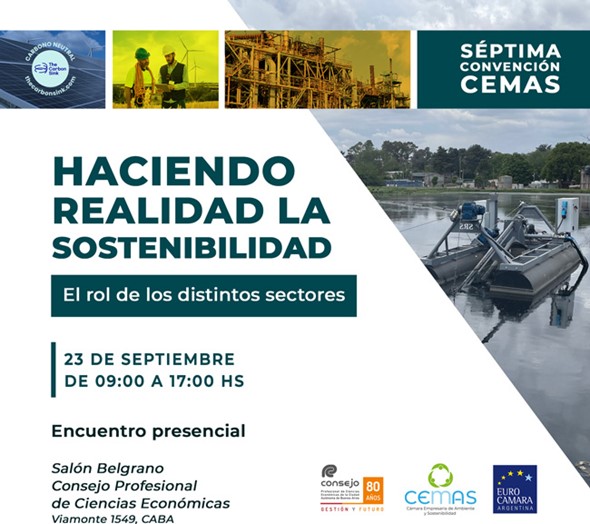 Mining Press | EnerNews (@miningpress) on Twitter photo 🔜 7º #ConvenciónCEMAS: “Haciendo Realidad la Sostenibilidad. El Rol de los Distintos Sectores”
🗓️ 23 de Septiembre. Presencial & Gratuita.
📍 Salón Belgrano del Consejo Profesional de Cs. Econónomicas
✍️Programa preliminar e Inscripción: camarambiental.org.ar/7ma-convencion…
<a href="/CamarAmbiental/">Cámara Empresaria de Ambiente y Sostenibilidad</a> 🔜 7º #ConvenciónCEMAS: “Haciendo Realidad la Sostenibilidad. El Rol de los Distintos Sectores”
🗓️ 23 de Septiembre. Presencial & Gratuita.
📍 Salón Belgrano del Consejo Profesional de Cs. Econónomicas
✍️Programa preliminar e Inscripción: camarambiental.org.ar/7ma-convencion…
<a href="/CamarAmbiental/">Cámara Empresaria de Ambiente y Sostenibilidad</a>